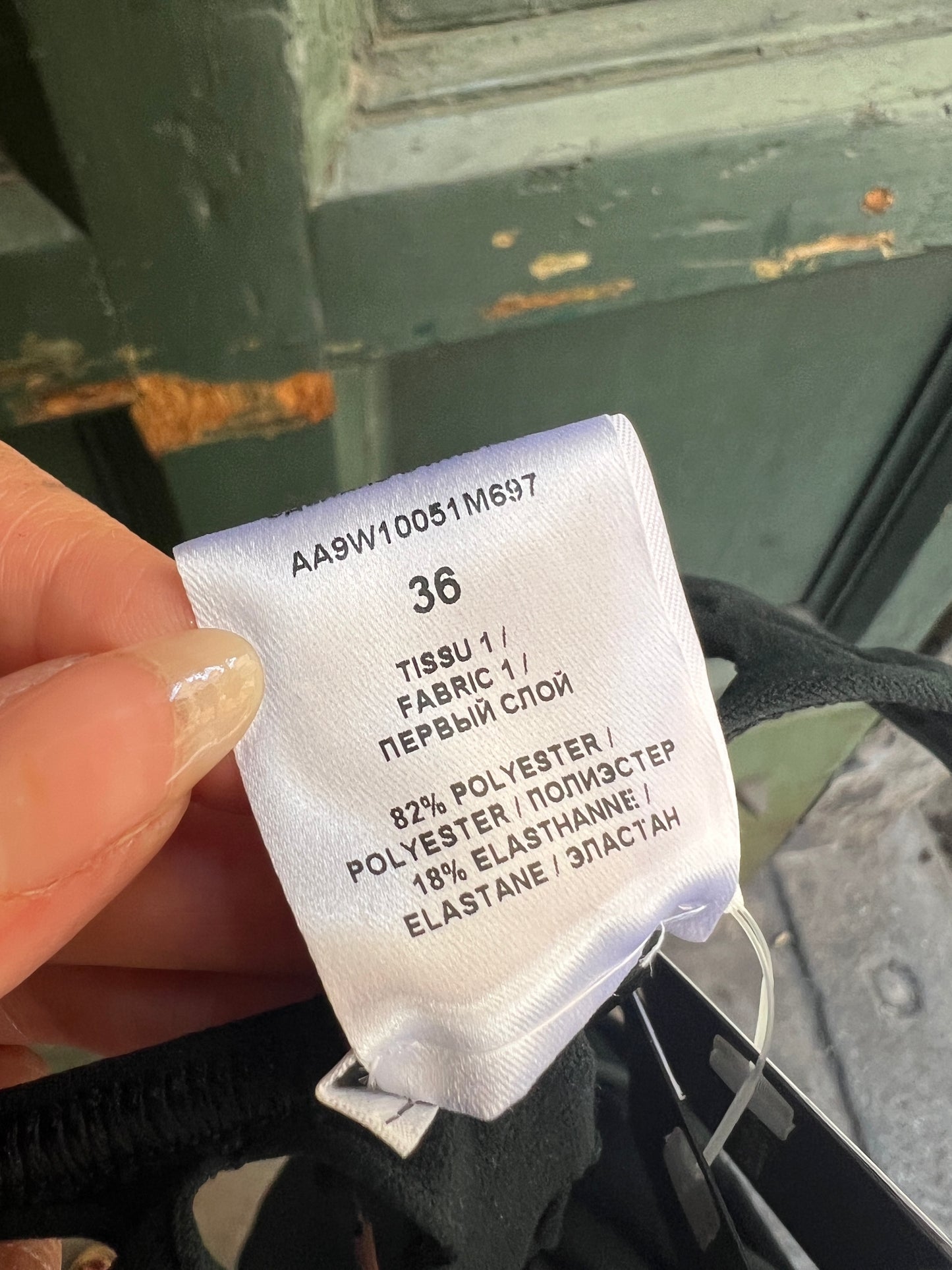 Alaia costume intero nero