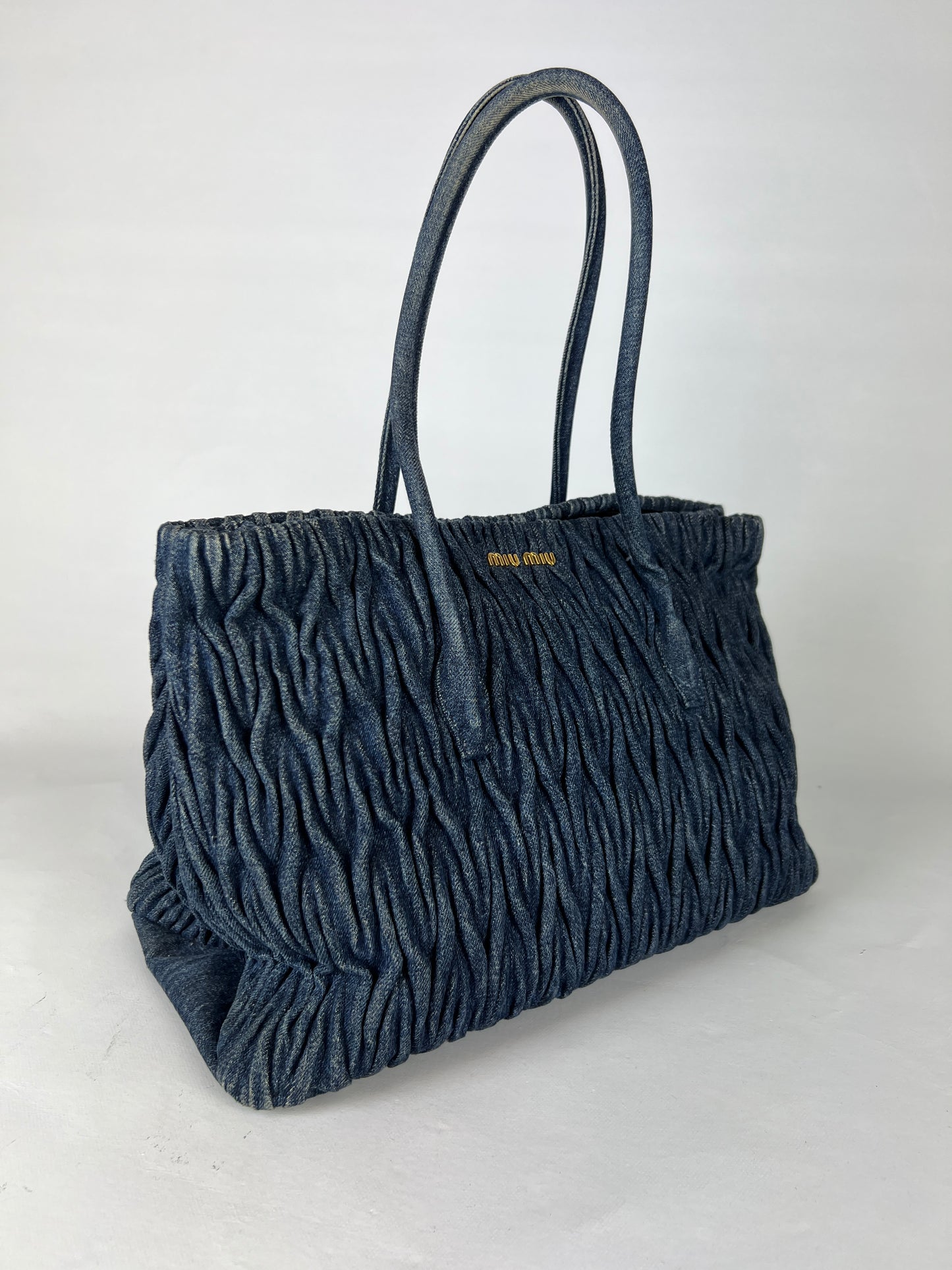 Miu Miu borsa coffer denim