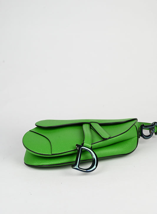Dior Borsa Saddle in pelle verde - lesleyluxuryvintage