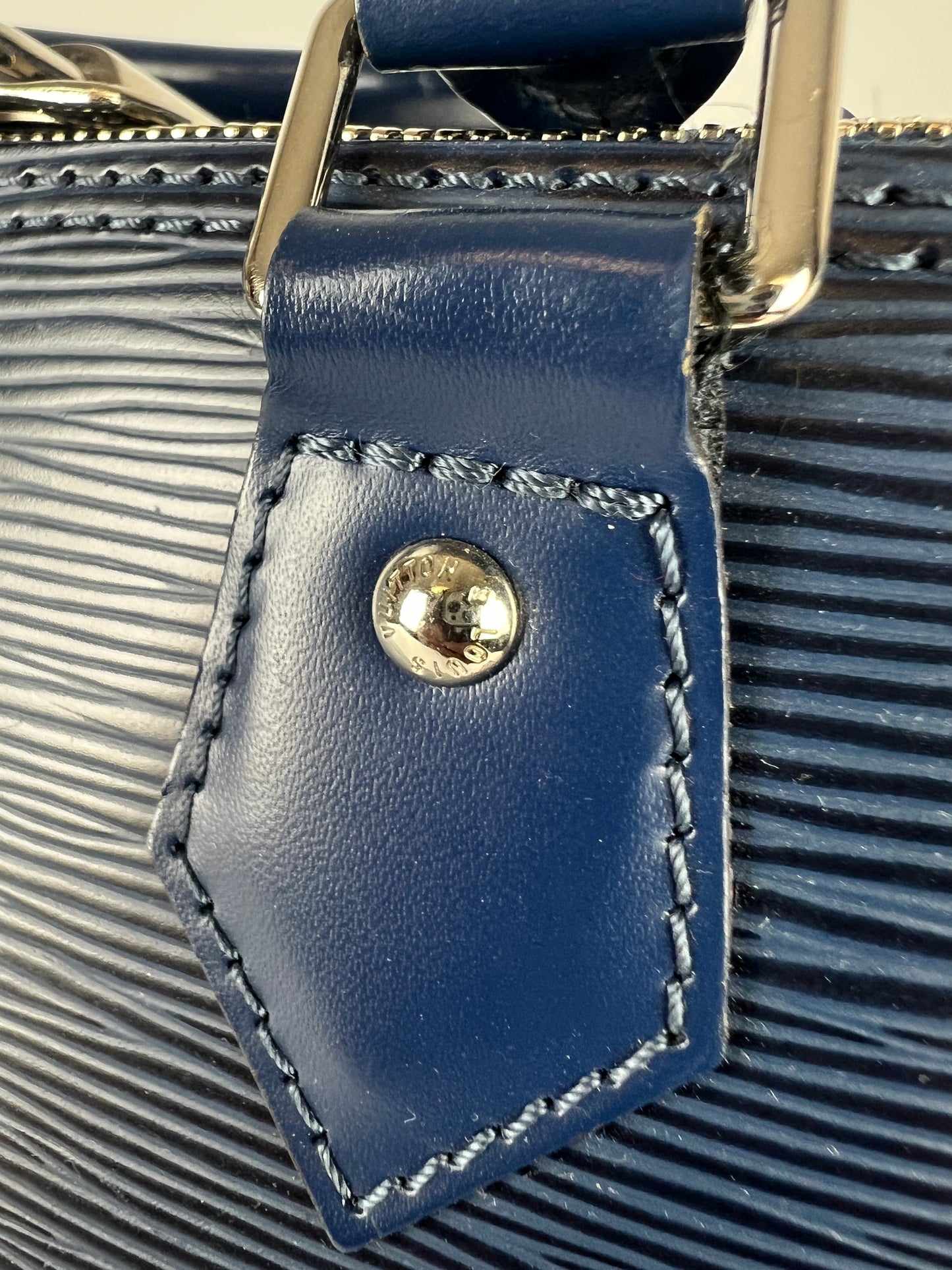 Louis Vuitton Alma Large epi blu