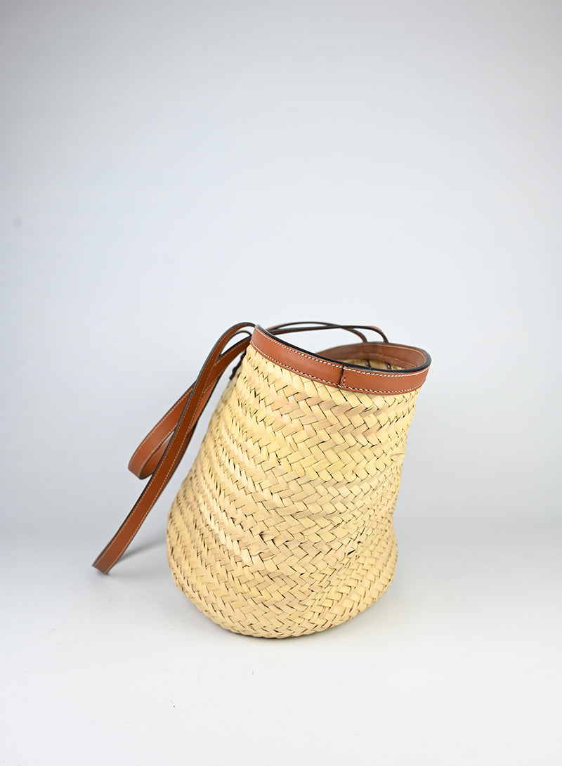 Celine Borsa a spalla in rafia - lesleyluxuryvintage