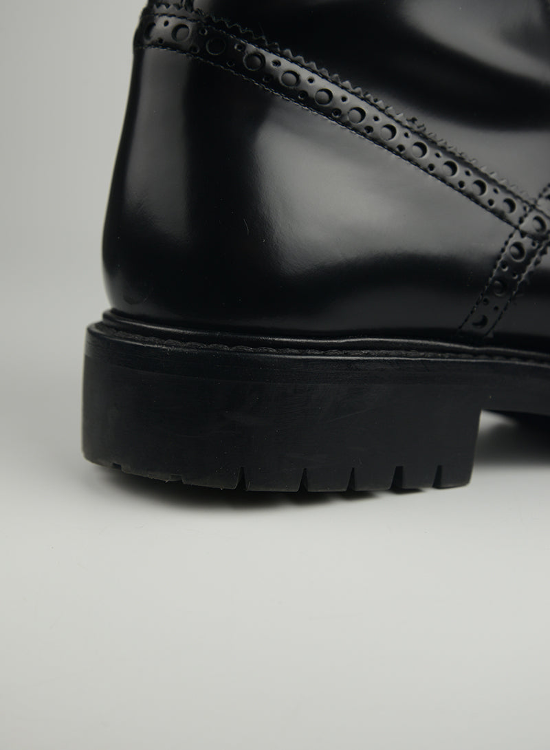 Dior Duilio amphibians in black leather - N. 39