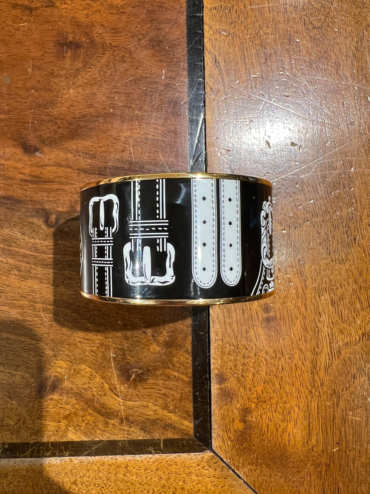 Hermès bracciale smaltato fibbie