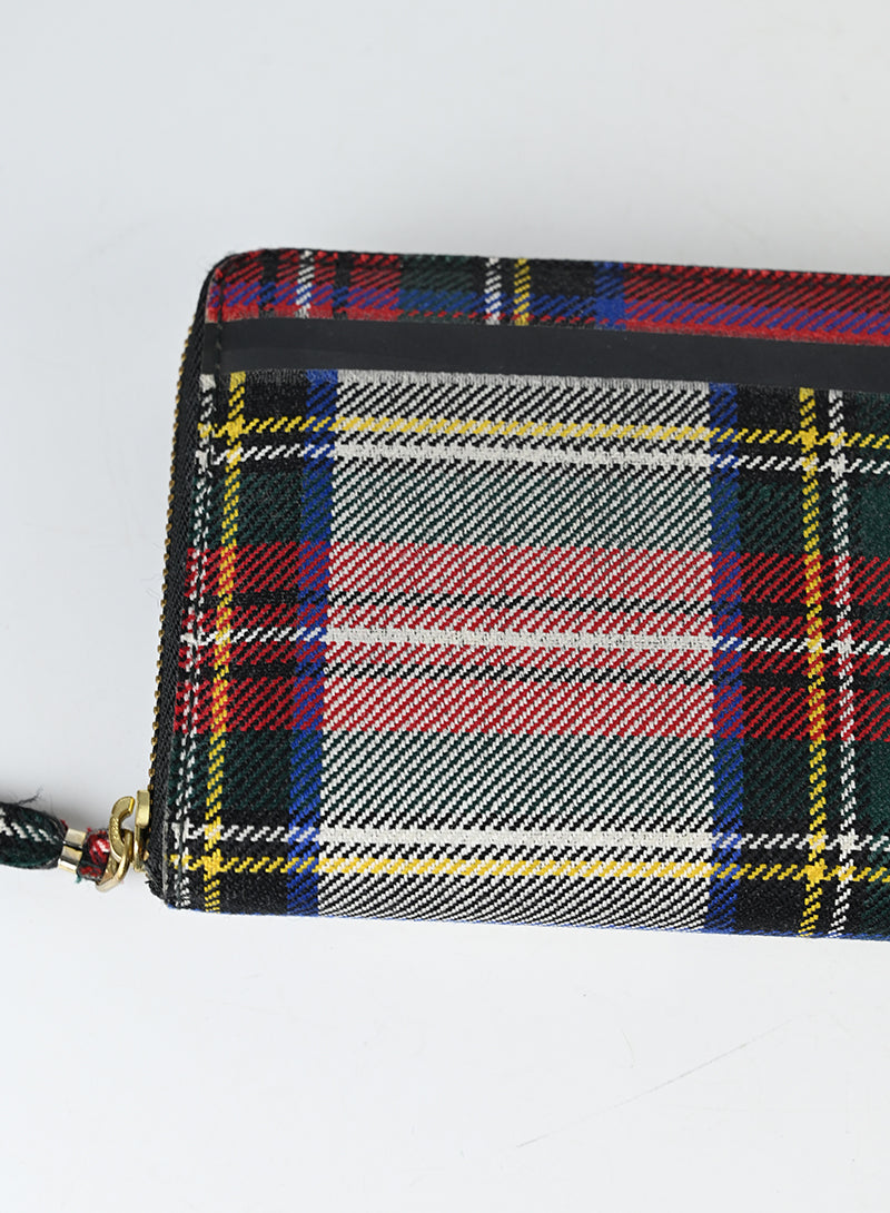 Comme des Garcons portafogli in tartan