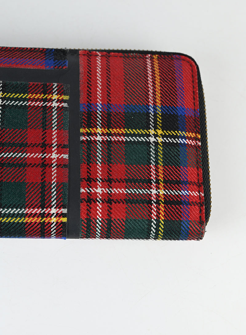 Comme des Garcons portafogli in tartan