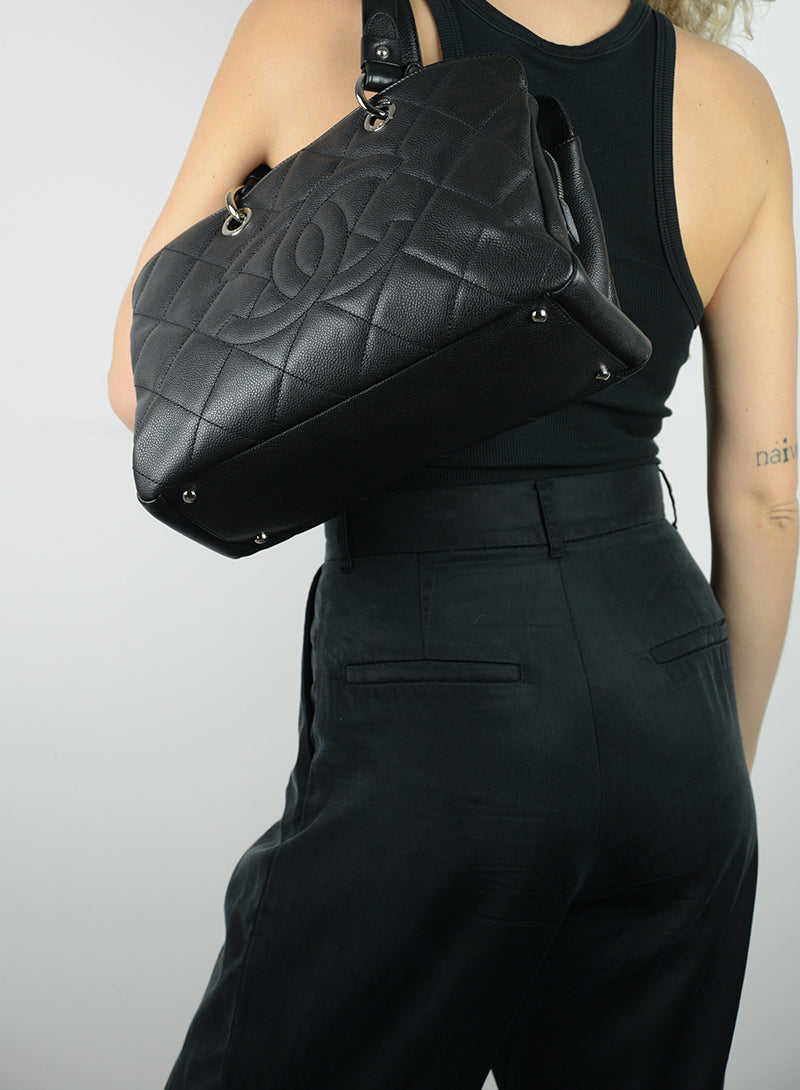 Chanel Borsa in pelle Caviar nera