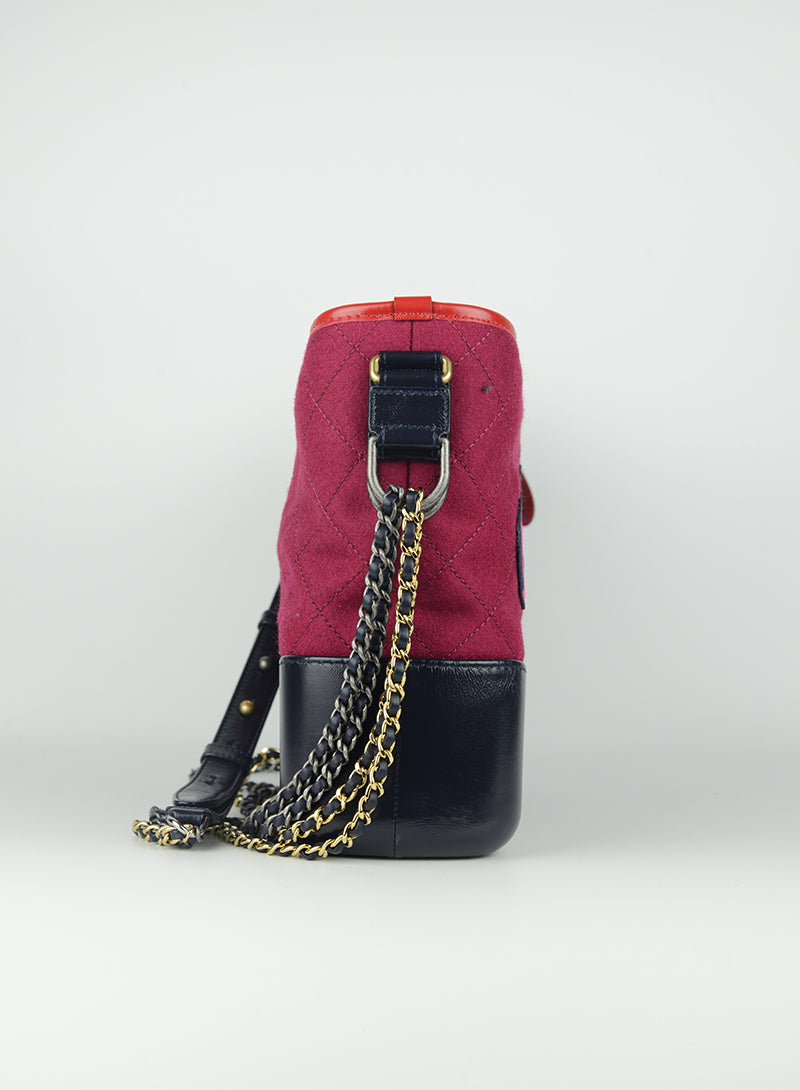 Chanel Red and blue bag with Gabrielle writing