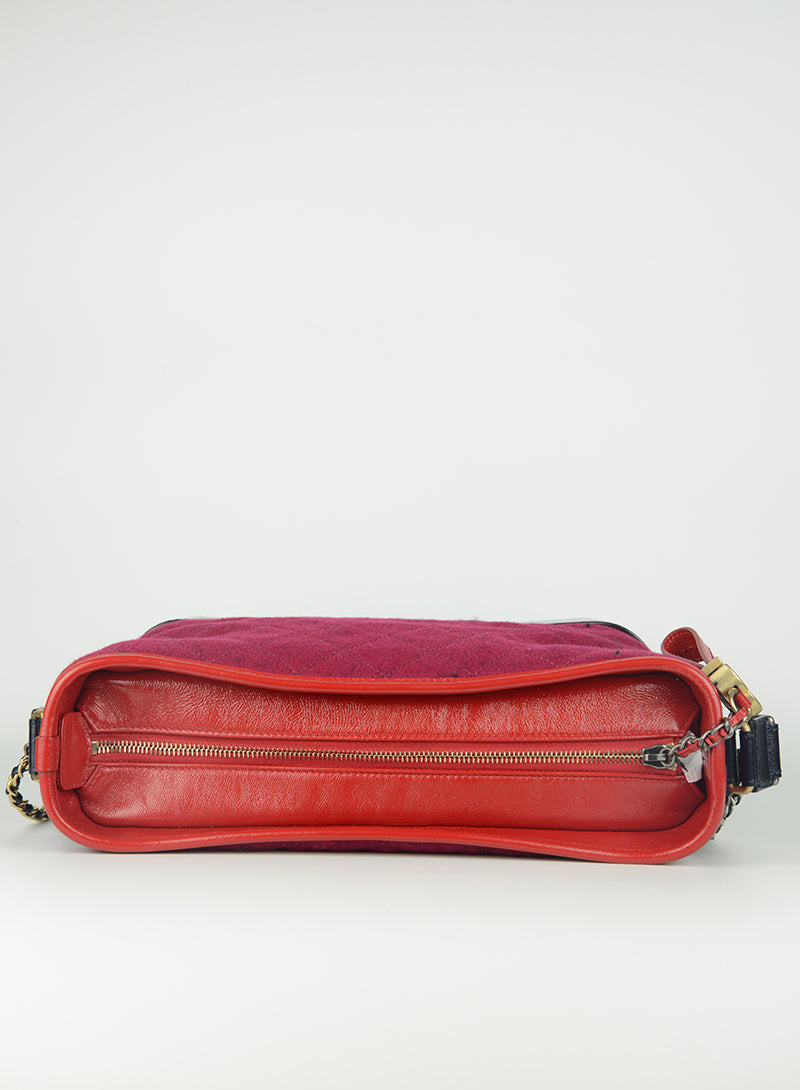 Chanel Red and blue bag with Gabrielle writing