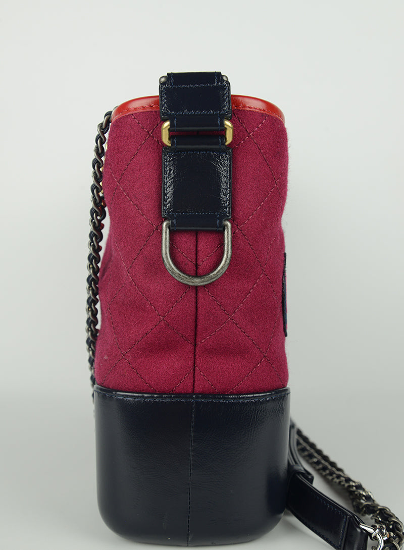 Chanel Red and blue bag with Gabrielle writing