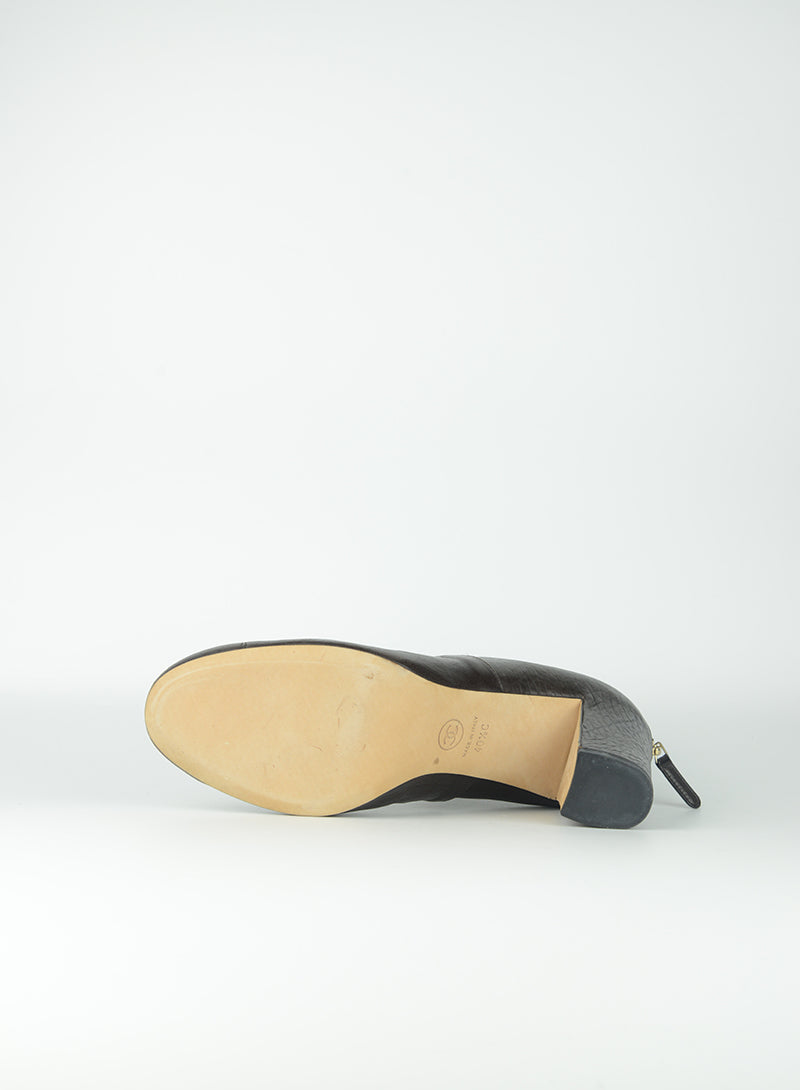 Chanel Tronchetto in pelle marrone - N. 40 ½