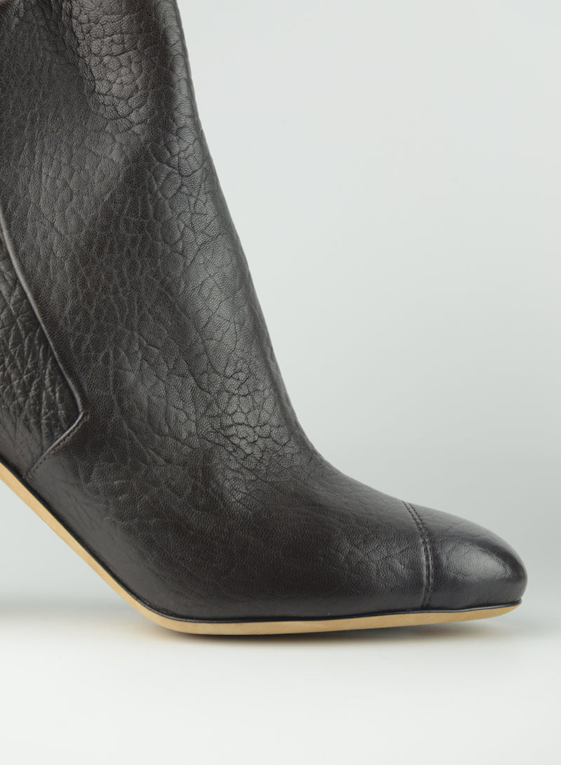 Chanel Tronchetto in pelle marrone - N. 40 ½
