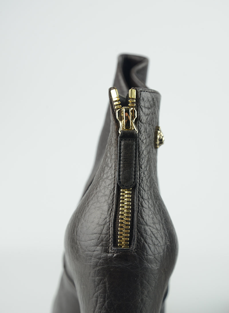 Chanel Tronchetto in pelle marrone - N. 40 ½