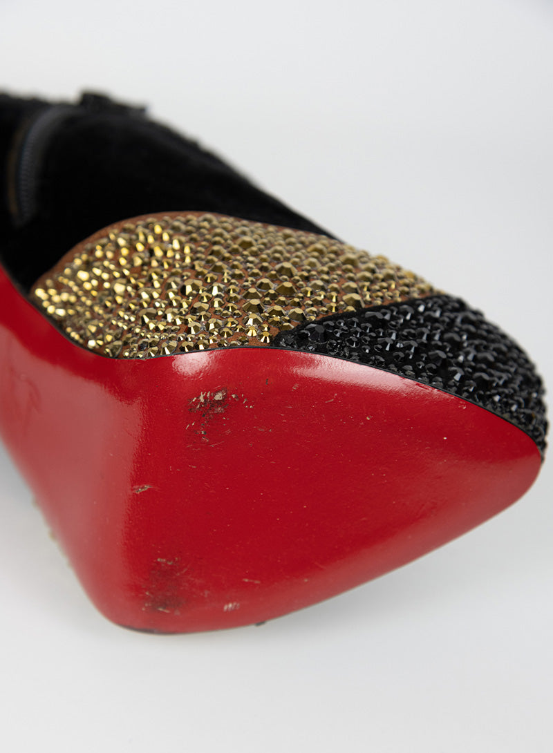 Louboutin Décolléte nere con Swarovski - N. 36