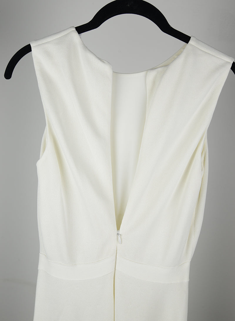 Dior Cream midi dress with flowers - Size. 42