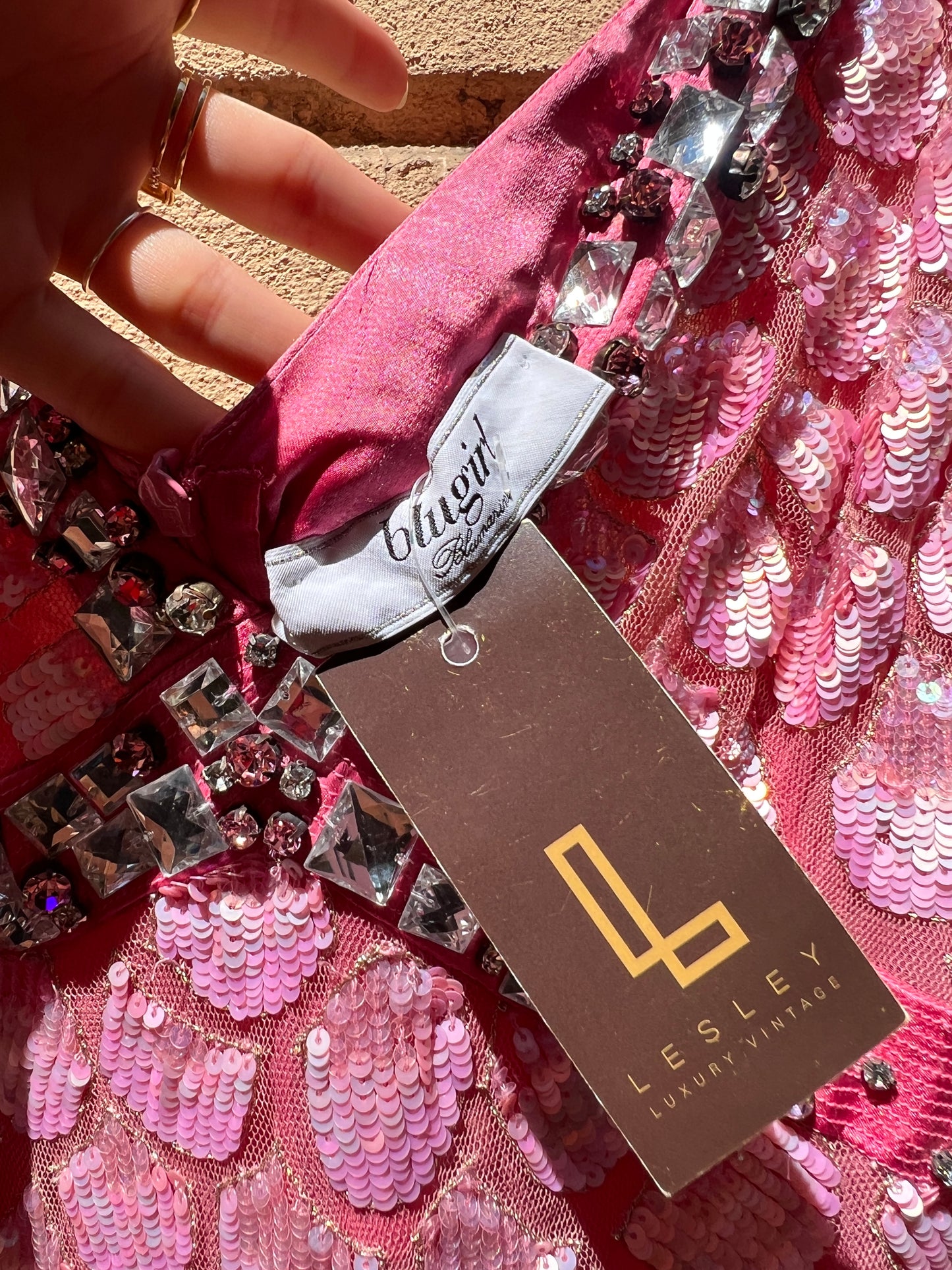 Blugirl Blumarine abito rosa barbie