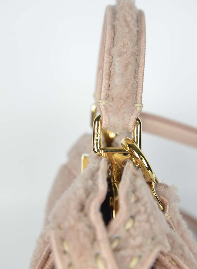 Fendi Peekaboo I See U in antique pink sheepskin