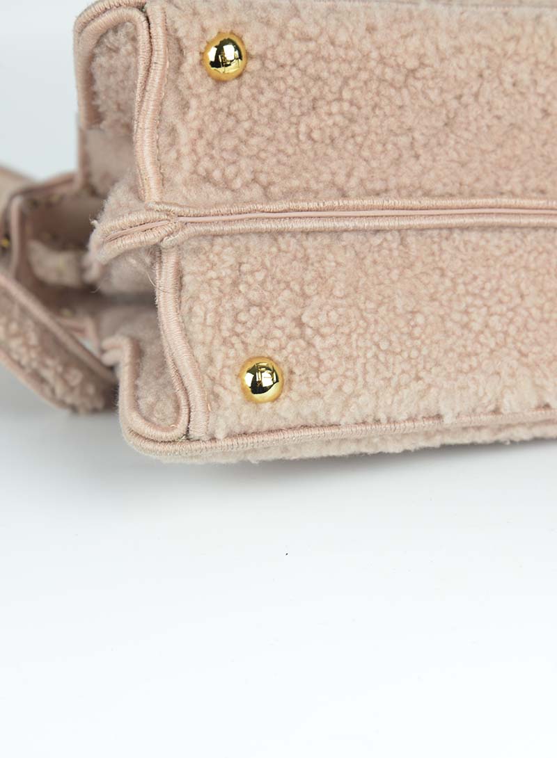 Fendi Peekaboo I See U in antique pink sheepskin