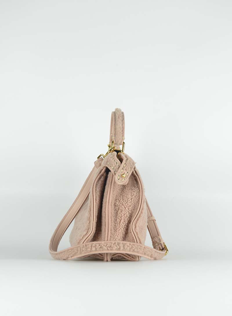 Fendi Peekaboo I See U in antique pink sheepskin