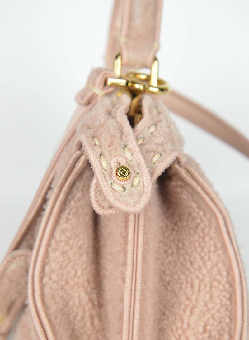 Fendi Peekaboo I See U in antique pink sheepskin