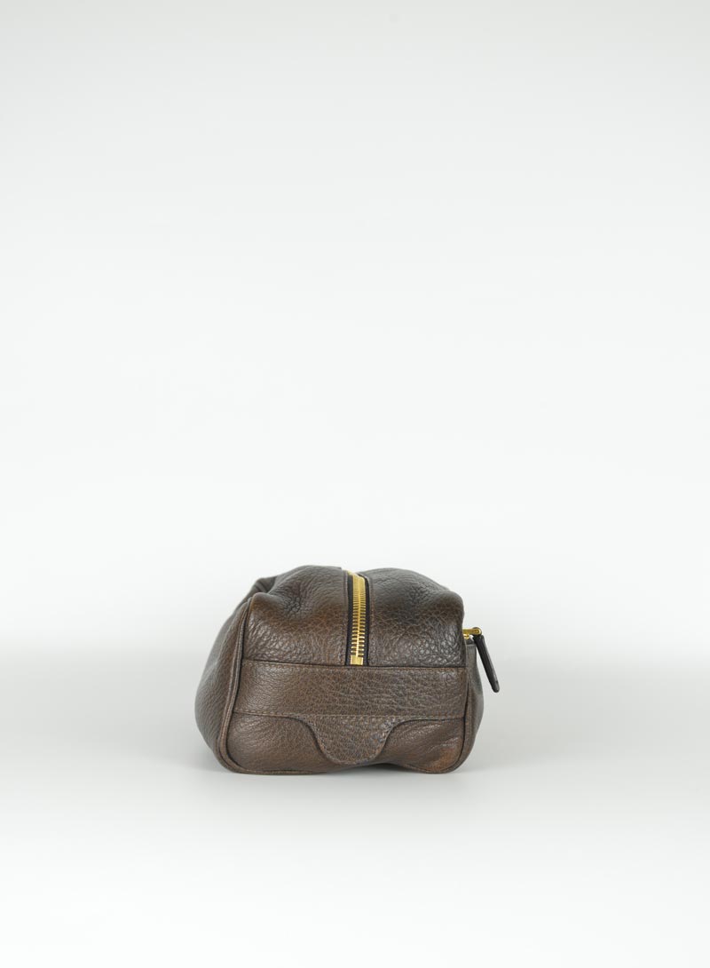 Prada Beauty Case in pelle marrone