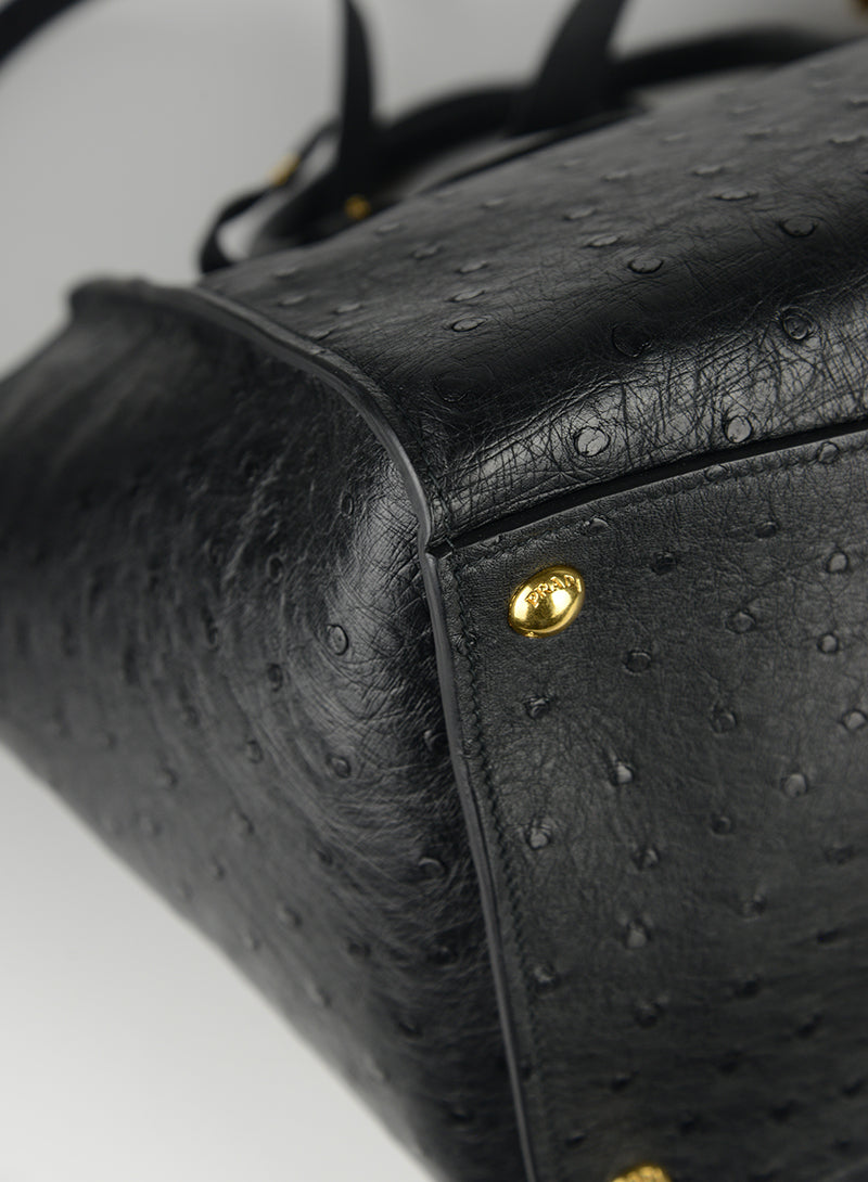 Prada Borsa in pelle di struzzo