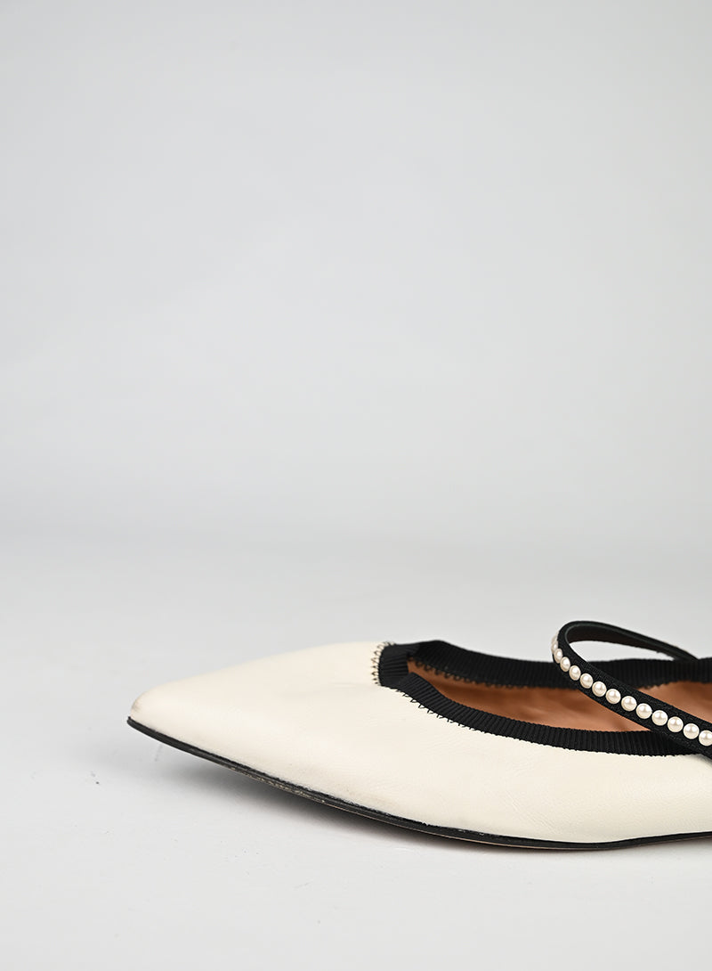 Aquazzura Ballerine Pelle Bianca - N. 40