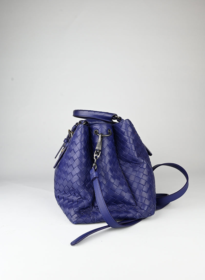 Bottega Veneta Borsa Roma in pelle blu