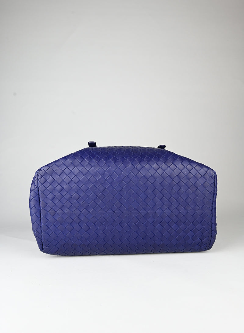 Bottega Veneta Borsa Roma in pelle blu