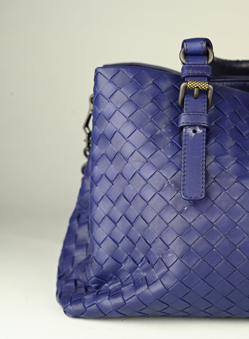 Bottega Veneta Borsa Roma in pelle blu