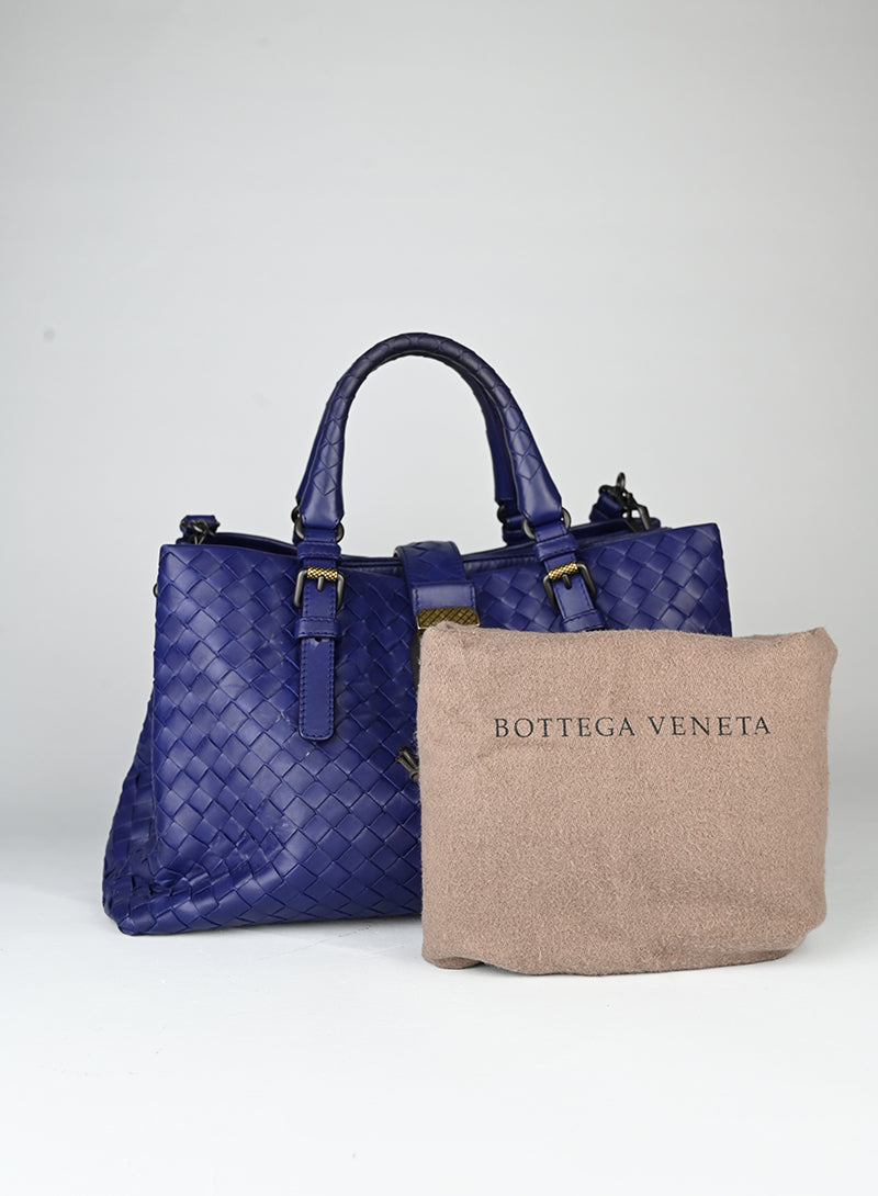 Bottega Veneta Borsa Roma in pelle blu