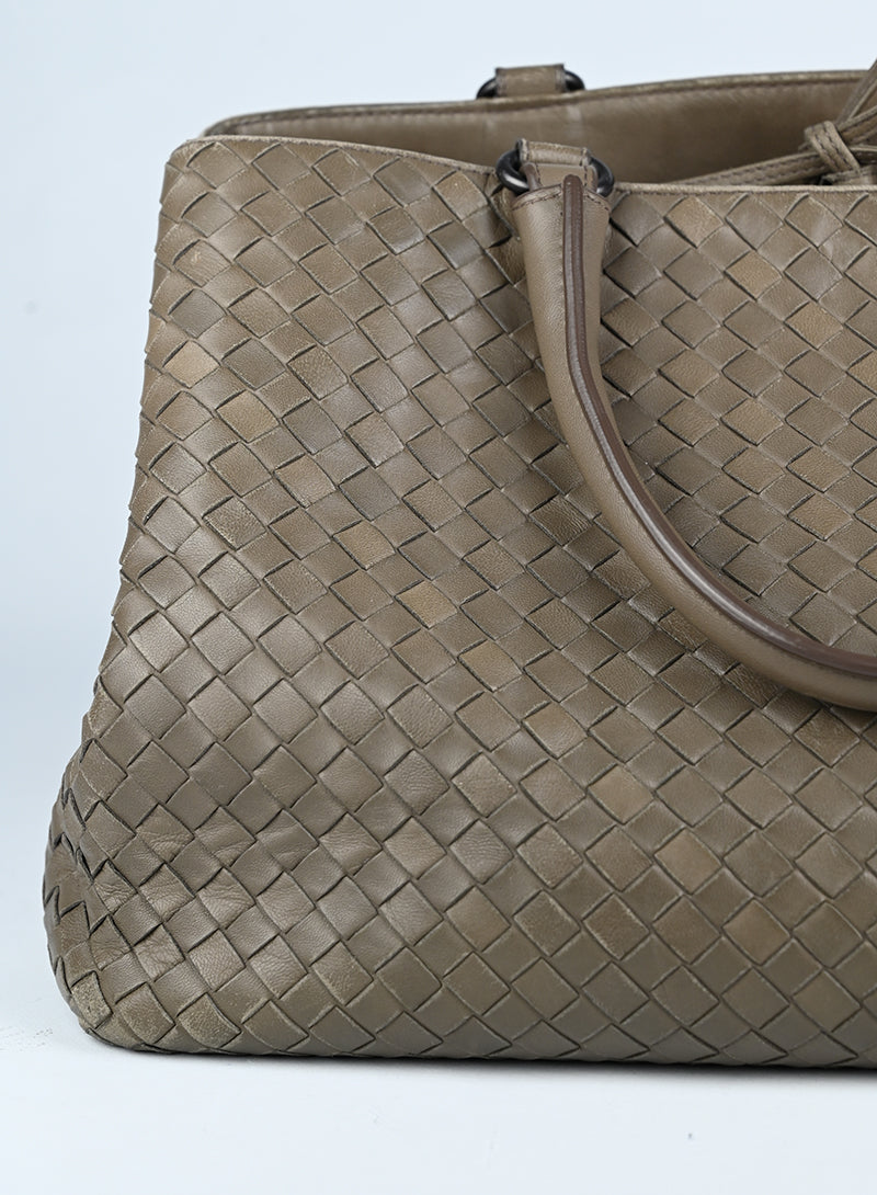 Bottega Veneta Borsa Milano in pelle fango