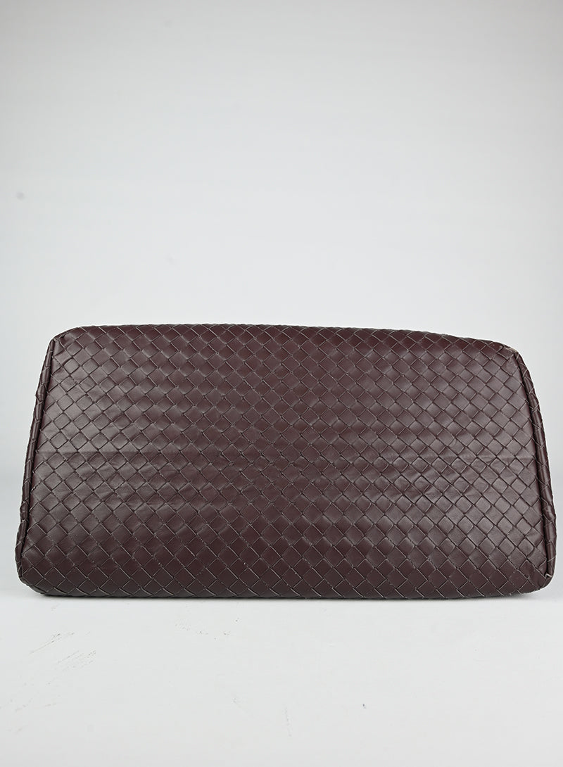 Bottega Veneta Borsa Roma in pelle burgundy