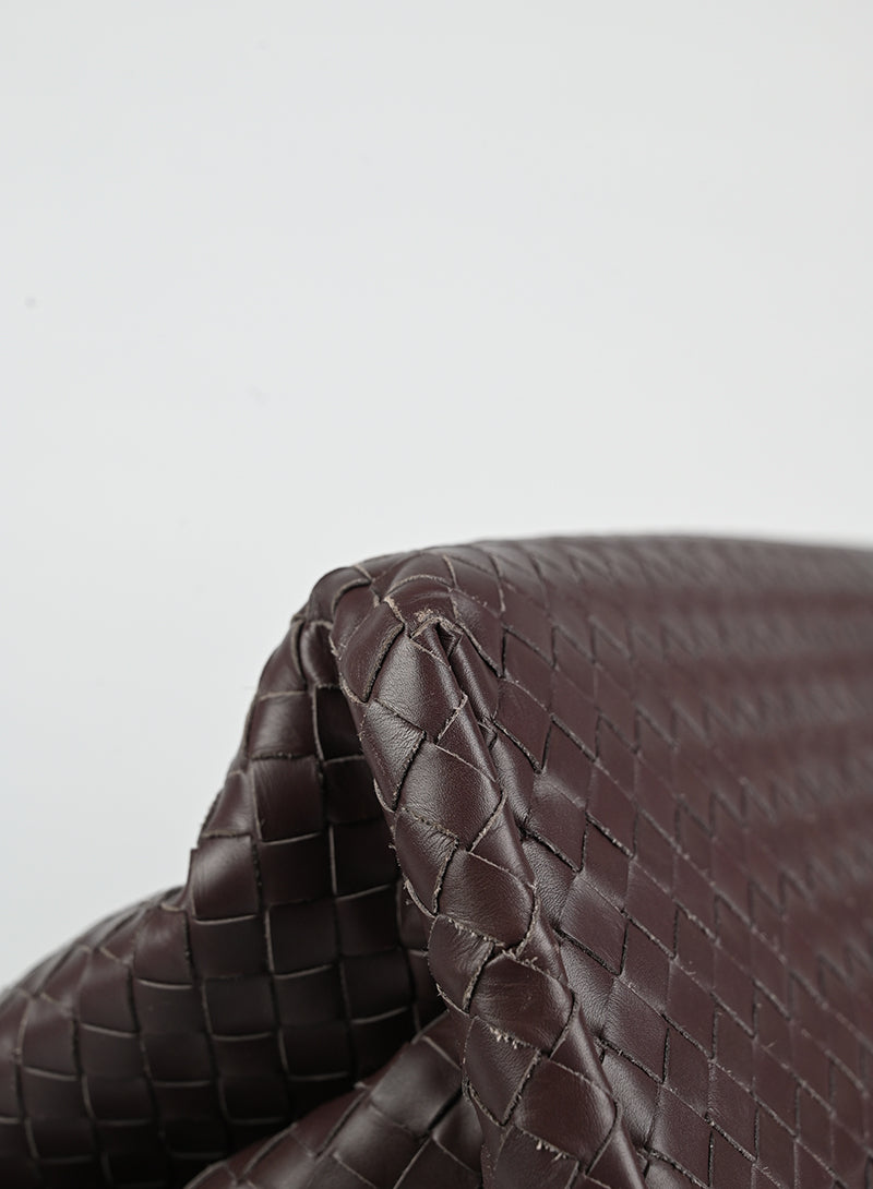 Bottega Veneta Borsa Roma in pelle burgundy