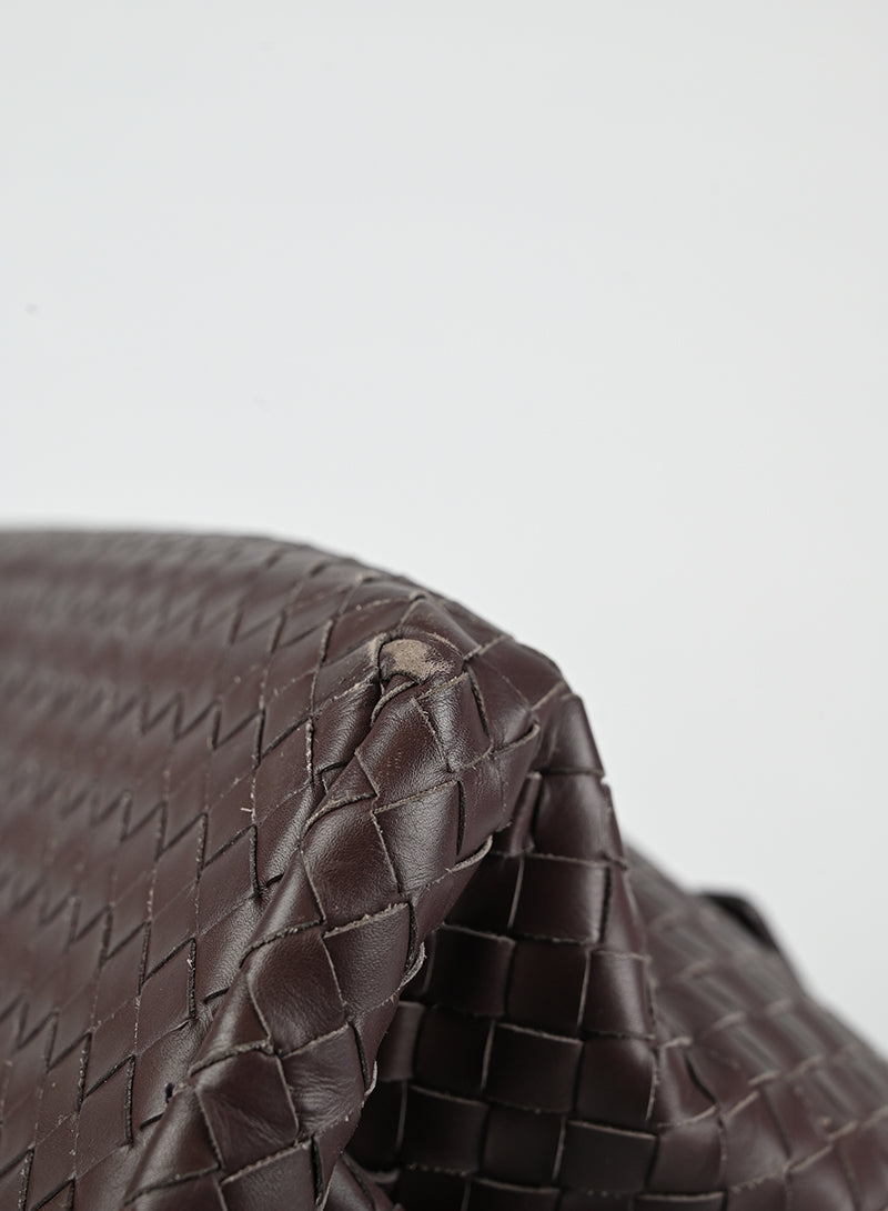 Bottega Veneta Borsa Roma in pelle burgundy