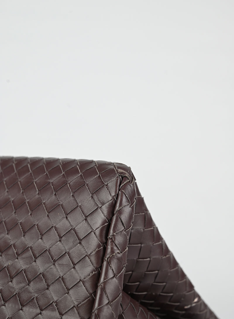 Bottega Veneta Borsa Roma in pelle burgundy