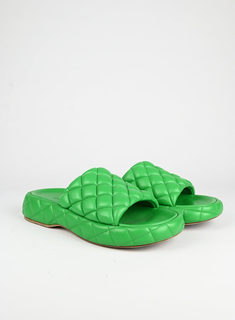 Bottega Veneta Sandali in pelle verde - N. 39
