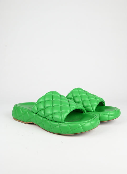 Bottega Veneta Sandali in pelle verde - N. 39