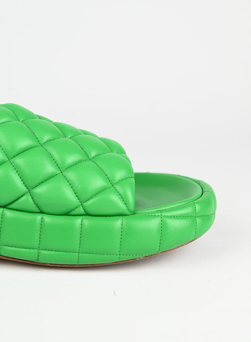 Bottega Veneta Sandali in pelle verde - N. 39