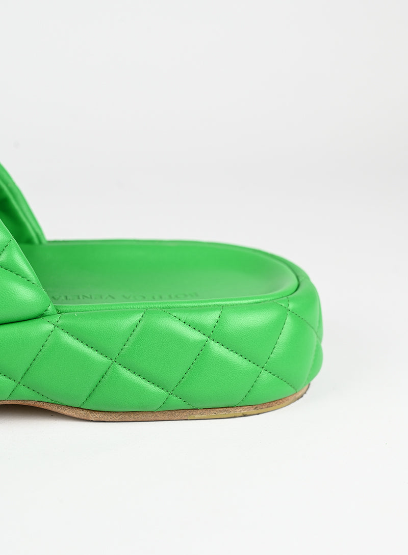 Bottega Veneta Sandali in pelle verde - N. 39