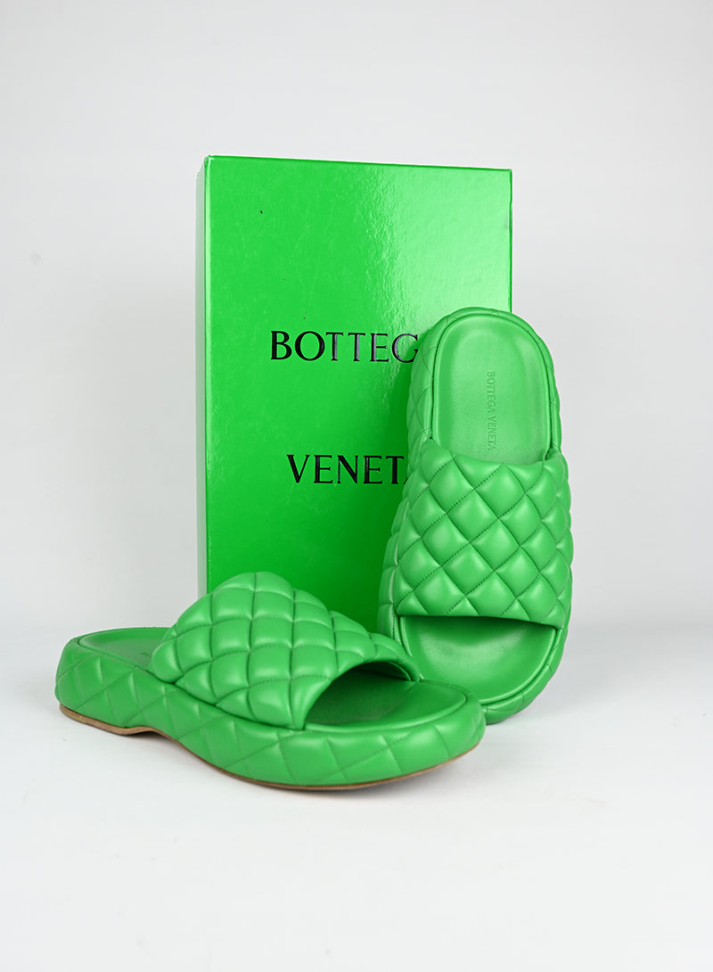 Bottega Veneta Sandali in pelle verde - N. 39