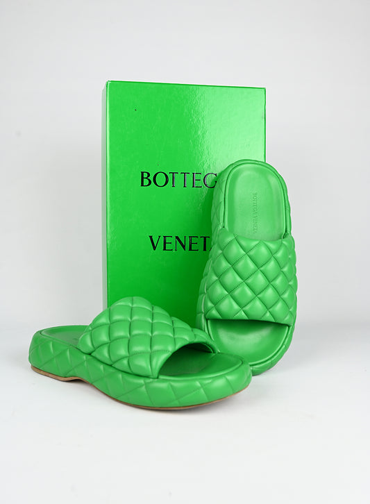 Bottega Veneta Sandali in pelle verde - N. 39