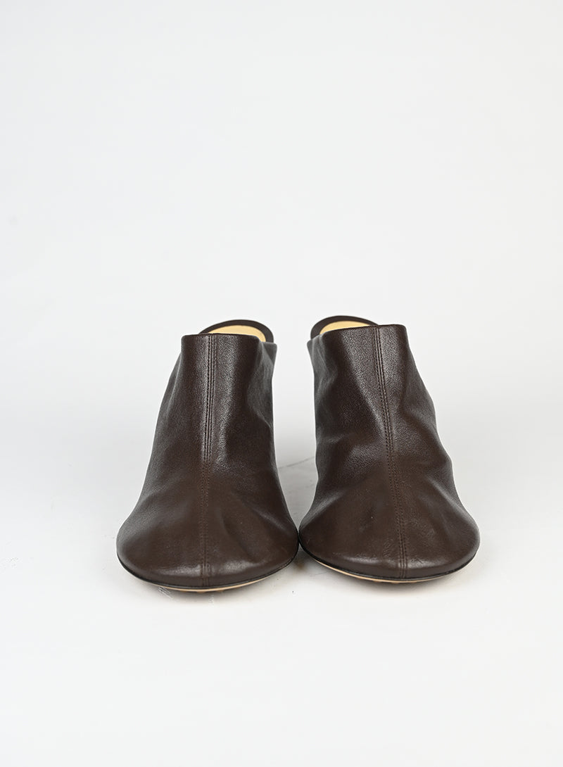 Bottega Veneta sabot in pelle marrone - N. 39
