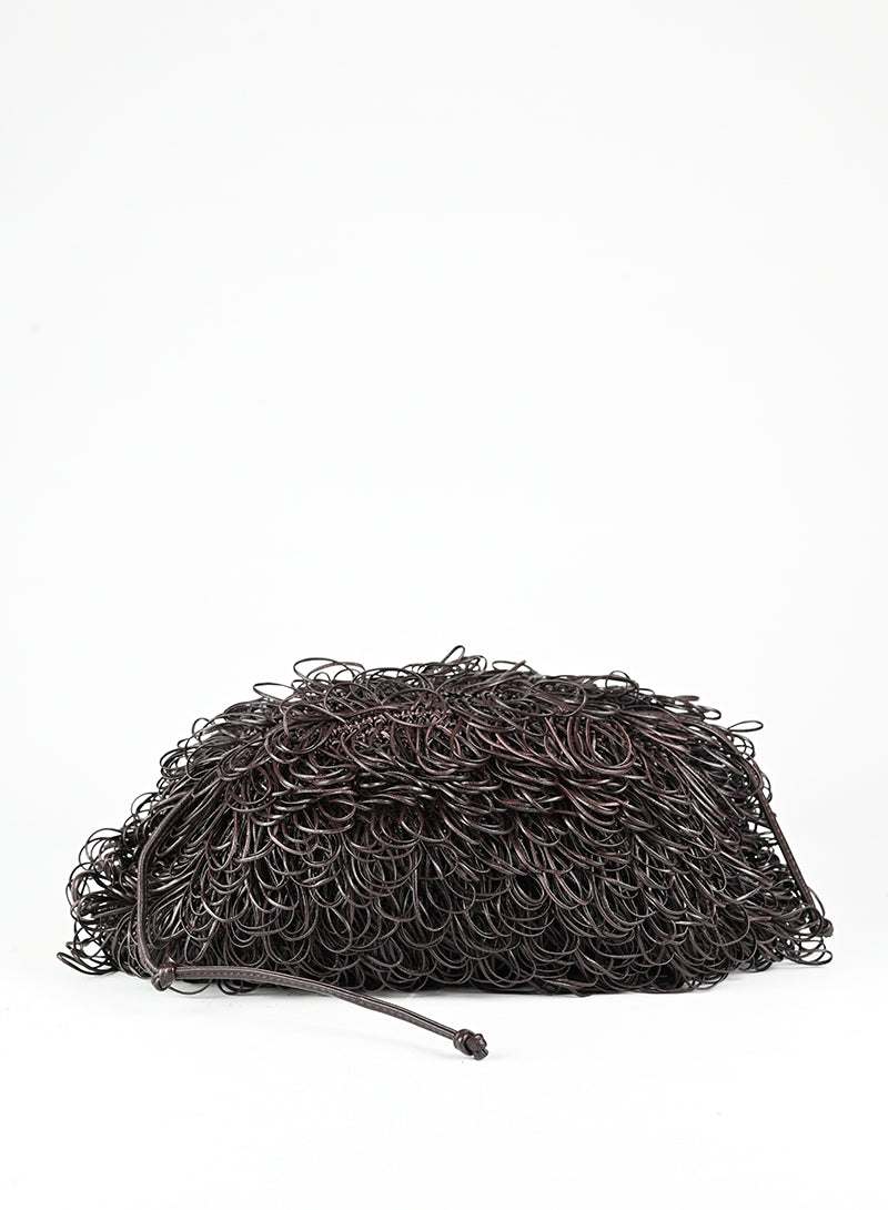 Bottega Veneta Borsa Sponge Pouch marrone
