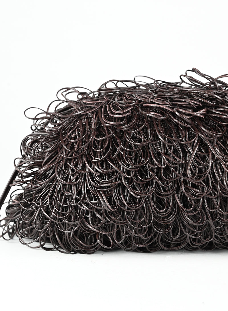Bottega Veneta Borsa Sponge Pouch marrone