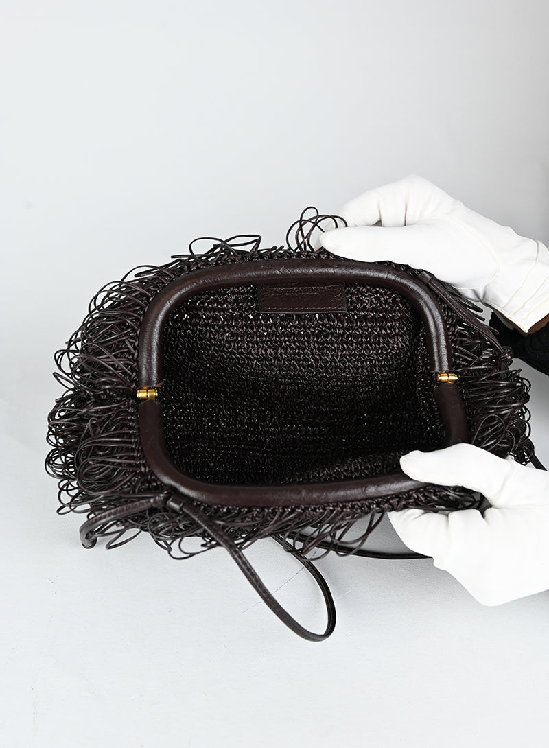 Bottega Veneta Borsa Sponge Pouch marrone