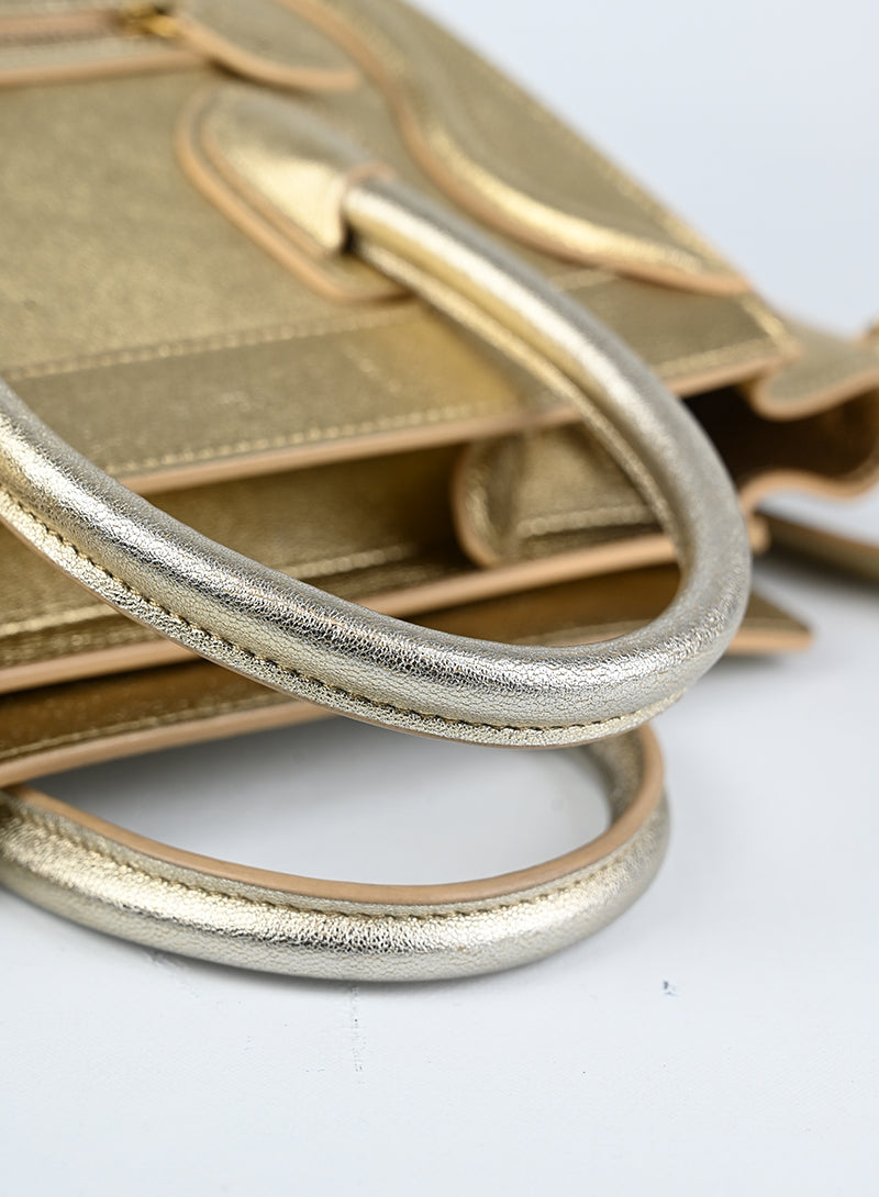 Celine Borsa Luggage Nano oro