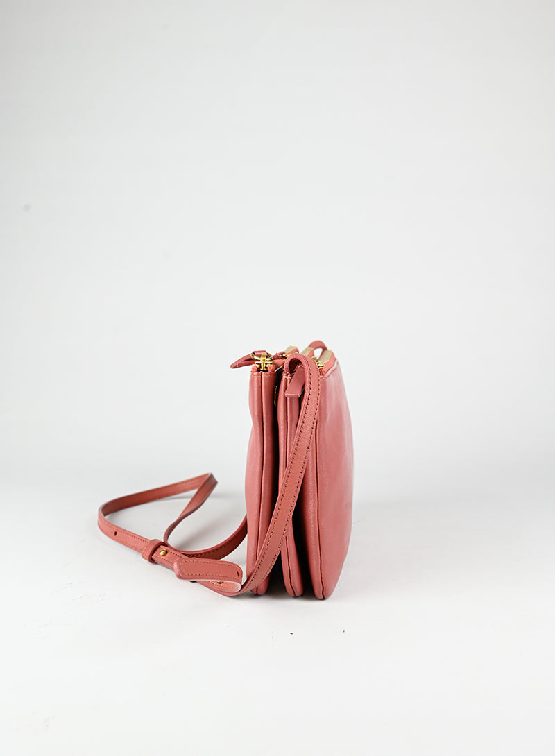 Celine Borsa Trio in pelle rosa antico