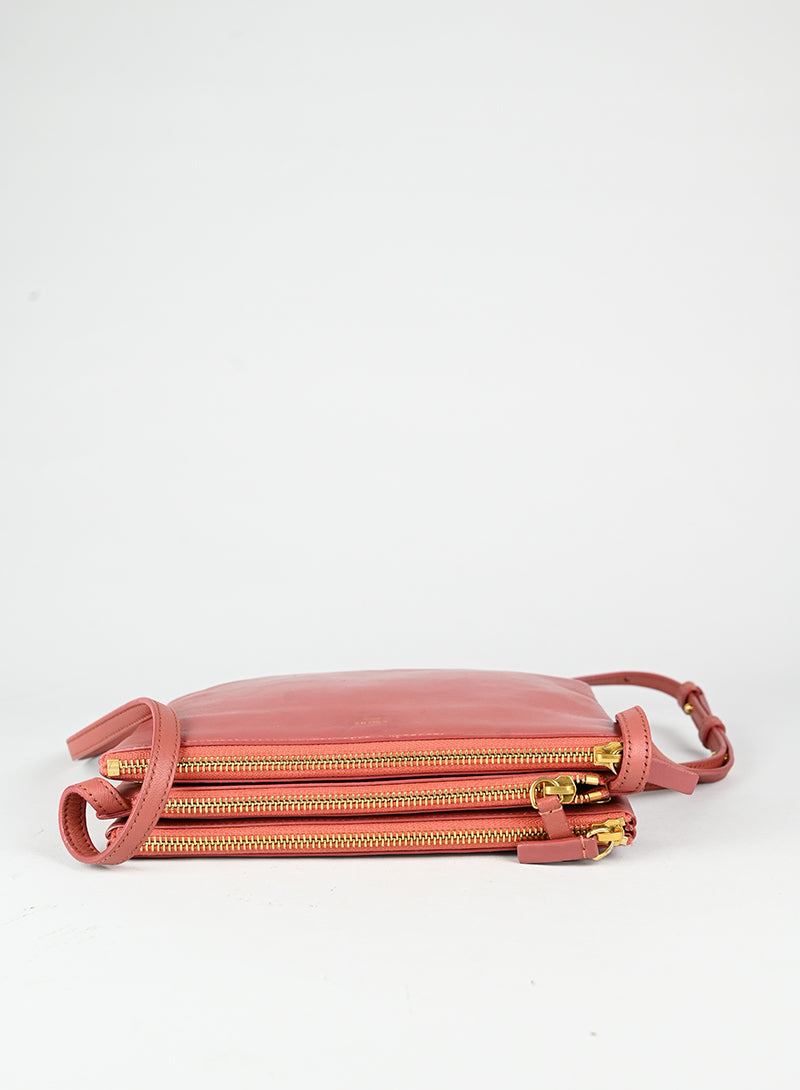 Celine Borsa Trio in pelle rosa antico