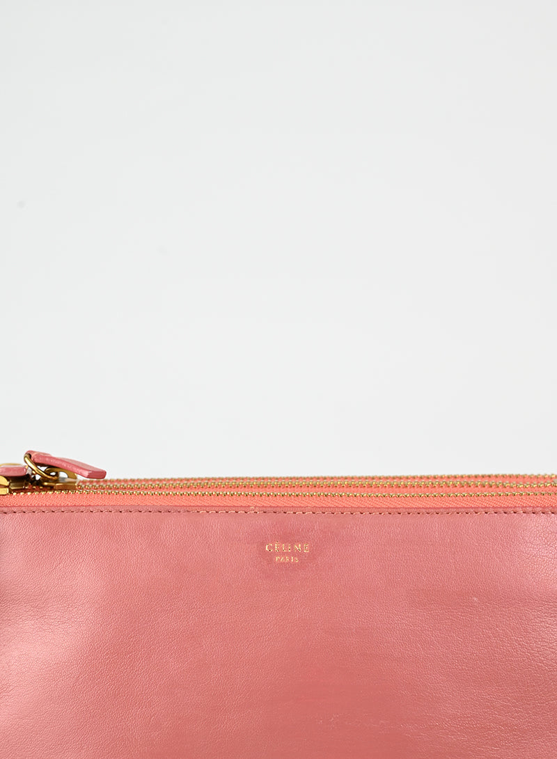 Celine Borsa Trio in pelle rosa antico