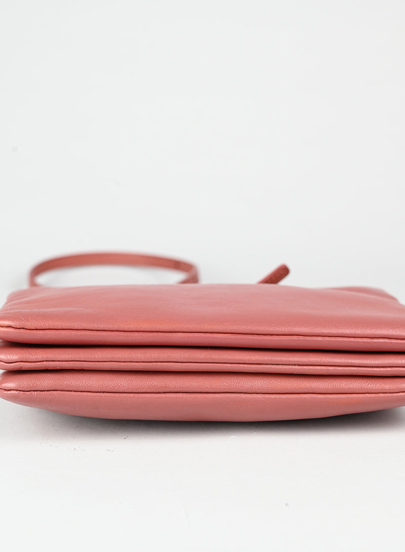 Celine Borsa Trio in pelle rosa antico